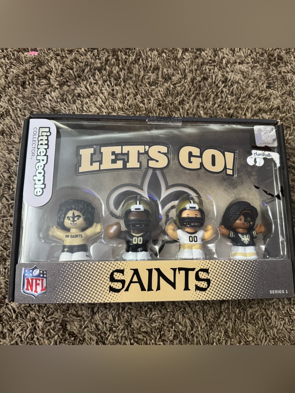 Little People NFL Saints Figure Set - Black & Gold